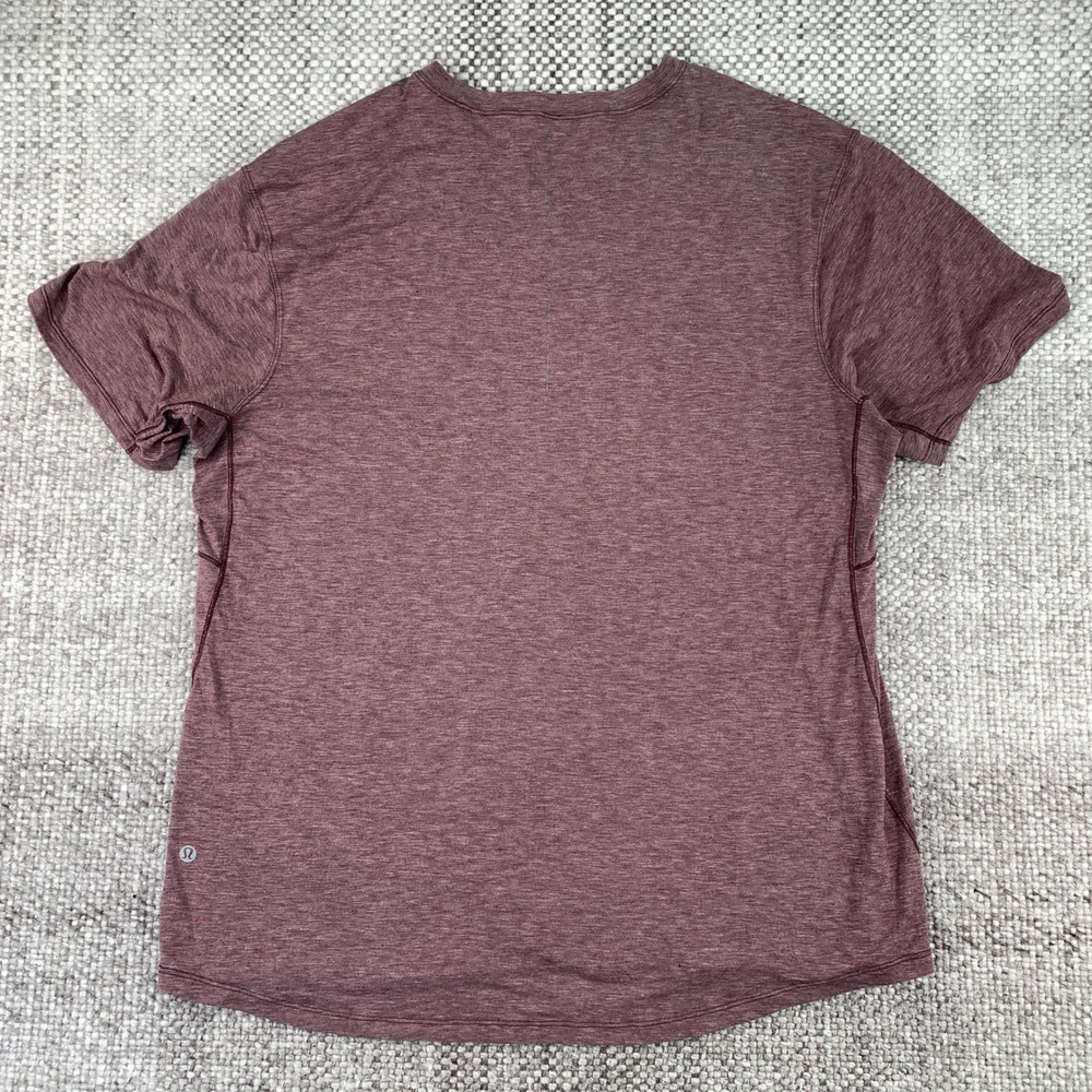 Lululemon Metal Vent Tech Shirt Mens XXL Plum Heather Short Sleeve Athletic Tee
